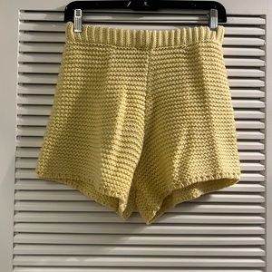 Sabo skirt yellow knit shorts